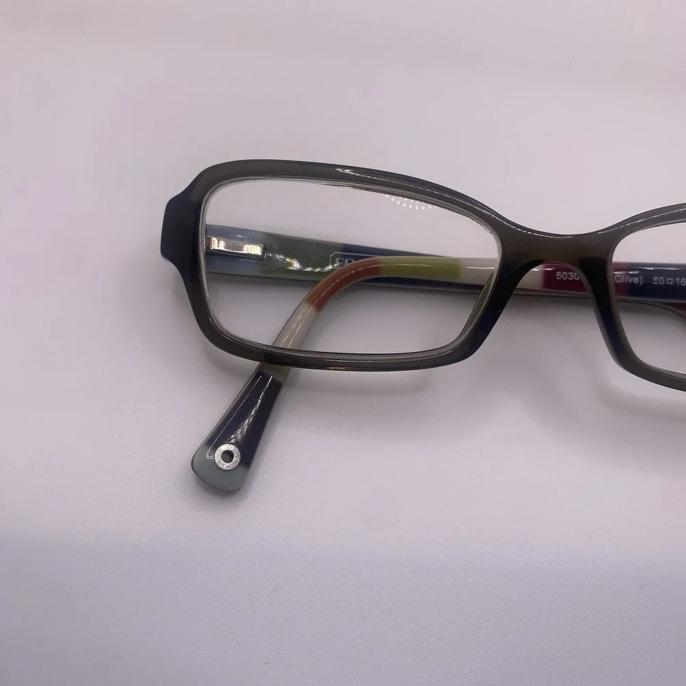 Coach Eyeglasses FRAME ONLY HC6010 Quinn 50-16-135 Dark Olive 805